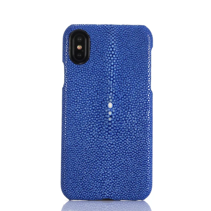 Brushed blue Модный перламутровый кожаный чехол-накладка для iPhone X, Роскошный чехол из натуральной кожи, чехол для телефона для Apple iPhone X, чехол s, чехлы - Цвет: Brushed blue