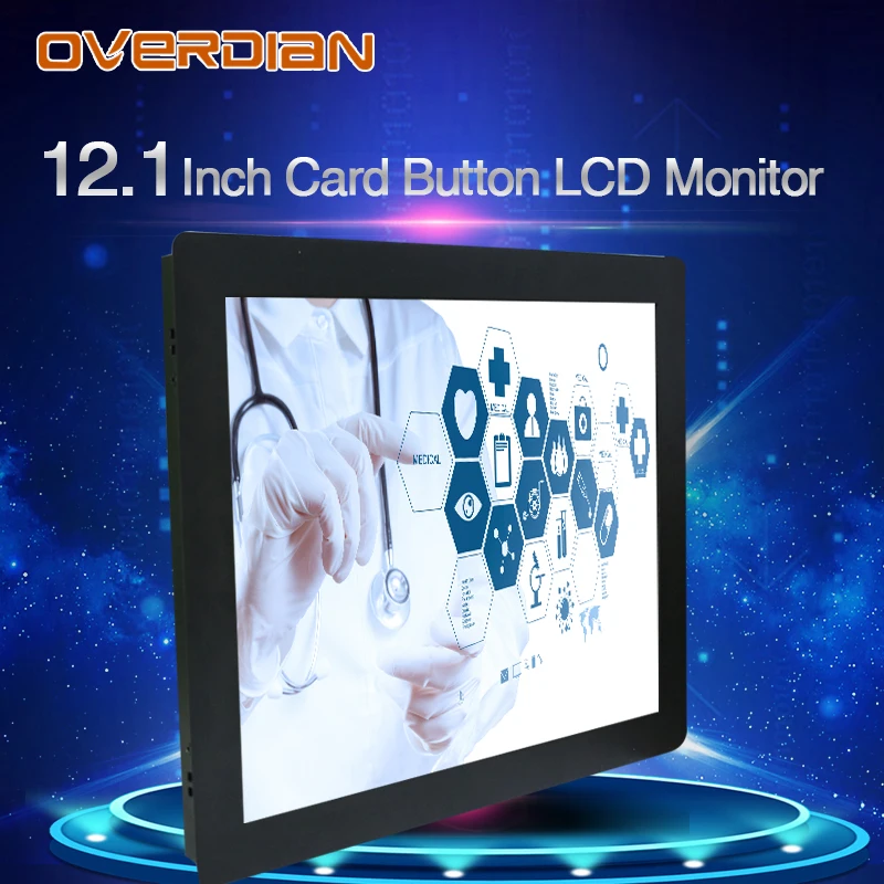 12 дюймов/12 1 дюйма LcdMonitorVga/Hdmi/Av/Bnc/Usb интерфейс металлический корпус карта пряжка