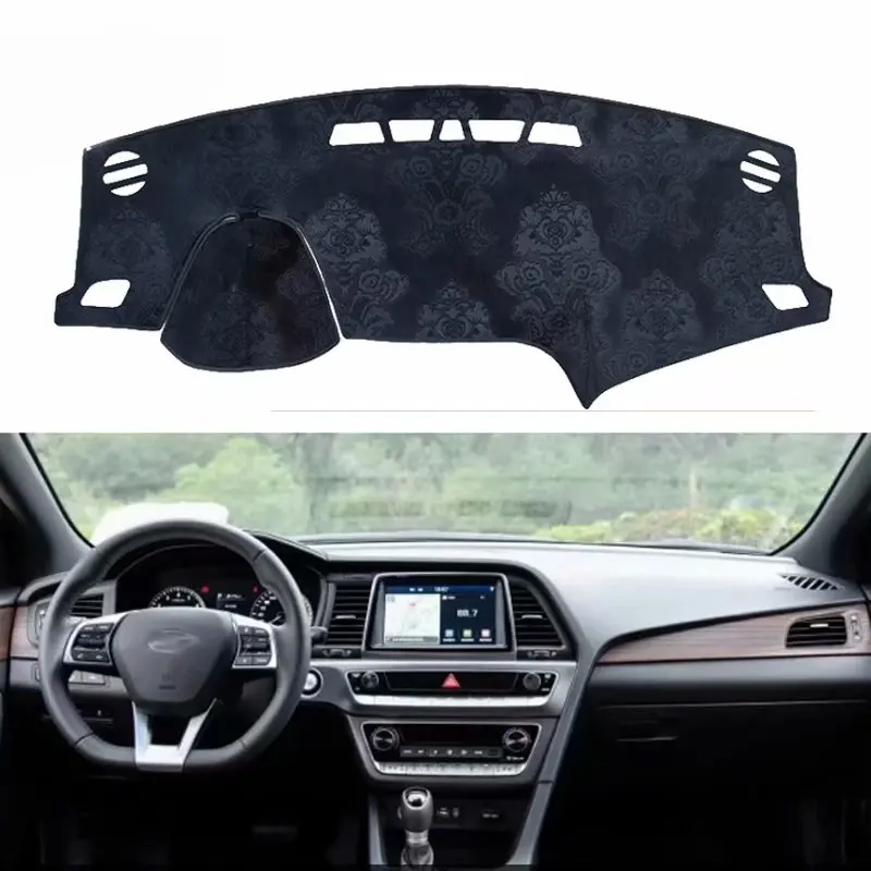 Фланелевые коврики для Hyundai Sonata 2015 2016 2017 2018 2019 приборная панель коврик в машину