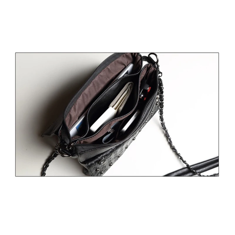 AC 2017 модные сумки через плечо с черепом маленькие брендовые в стиле панк высокое