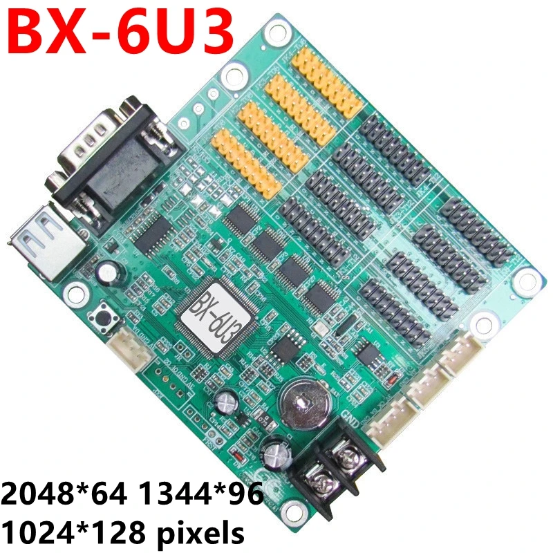 BX 6U3 Serial + USB Led Управление карты 1024*128 Пиксели Беспроводной Поддержка карт флеш