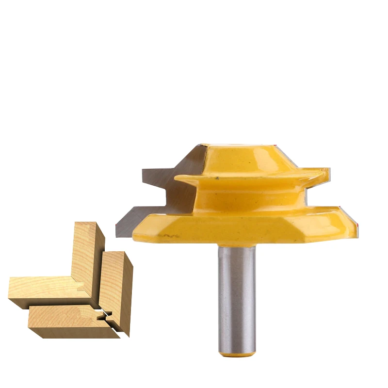 1 шт. Концевая фреза с хвостовиком 8 мм 45 3/4 дюйма|milling cutter|woodworking milling cutterrouter bit |