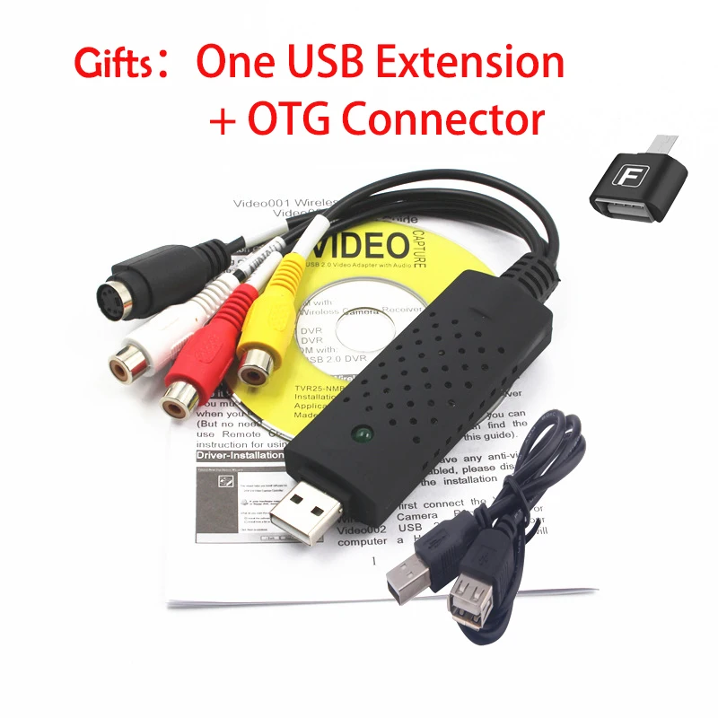 Новое поступление USB 2 0 Easycap захват 4 канальный видео ТВ DVD VHS Аудио Захват адаптер
