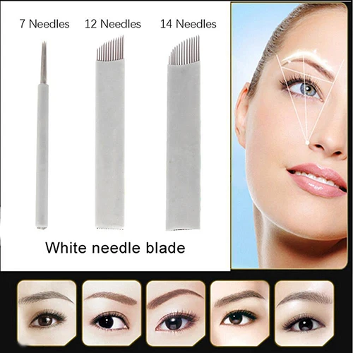 50 Шт. Microblading Перманентный Макияж Руководство Татуировки Брови Изогнутыми