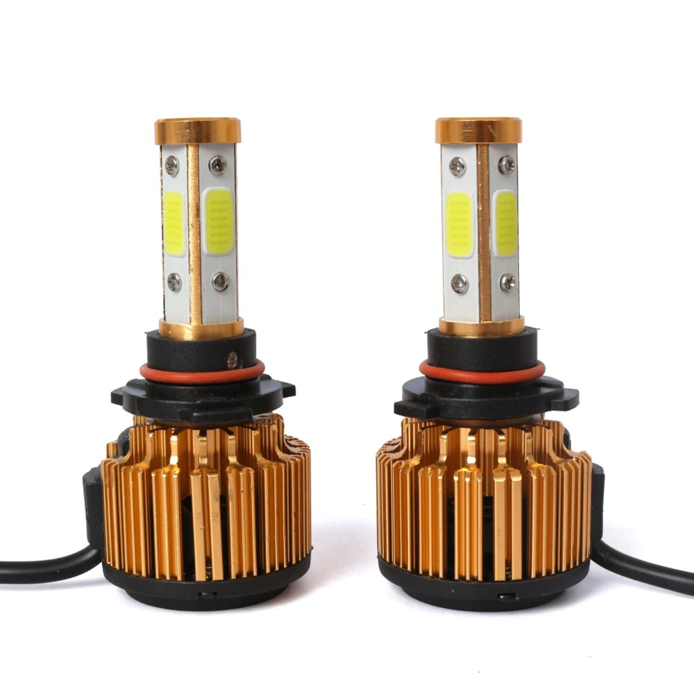 Aslent 2PCS Auto 100W 10000LM H7 LED H4 H11 H8 Car Headlight Bulb 6500K 4sides Automobiles Lights 12V 24V Front Fog Light | Автомобили и