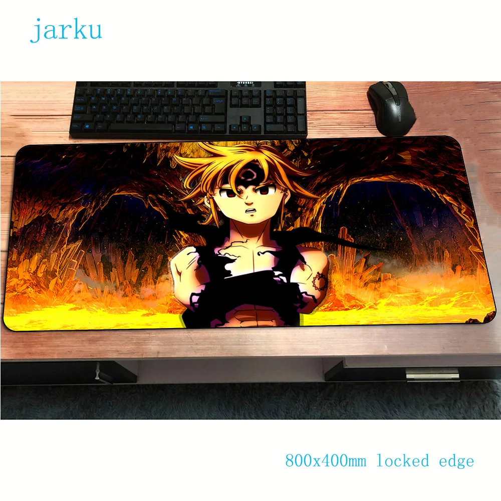 nanatsu no taizai mouse pad 800x400x2mm gaming mousepad anime Beautiful office notbook desk mat gel padmouse games pc gamer mats |