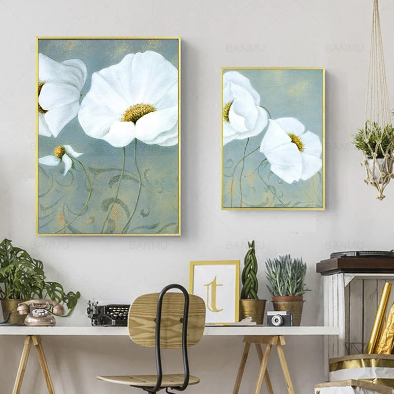 Картина на холсте художественный цветок домашний декор настенная живопись