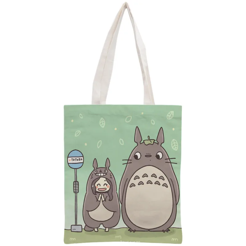 Сумка-тоут Totoro на заказ многоразовая Сумочка плечо складные хлопчатобумажные