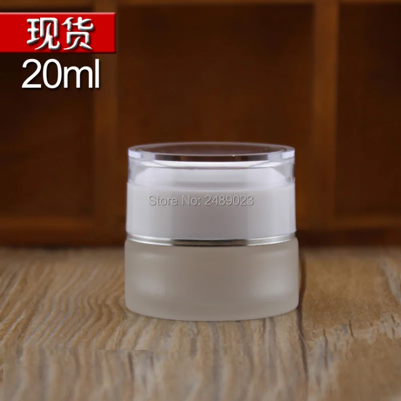 Матовая стеклянная банка для крема косметический контейнер банки макияжа с