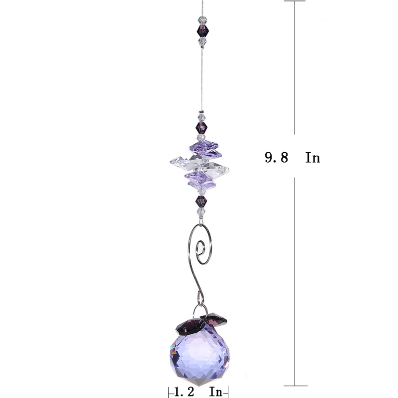 H & D 30 мм люстра хрустальный шар призмы Радуга Octogon чакра Suncatcher в подарок