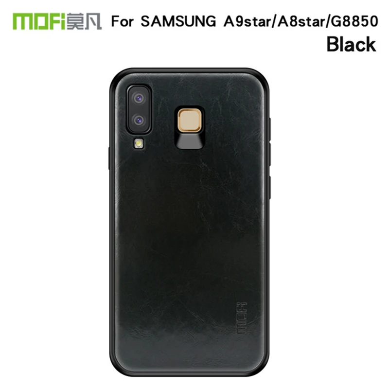

MOFi PU Leather + TPU + PC Case for Samsung Galaxy A8 Star G8850 Cover Phone Cases Full Protection Back Cover for A9 Star Case
