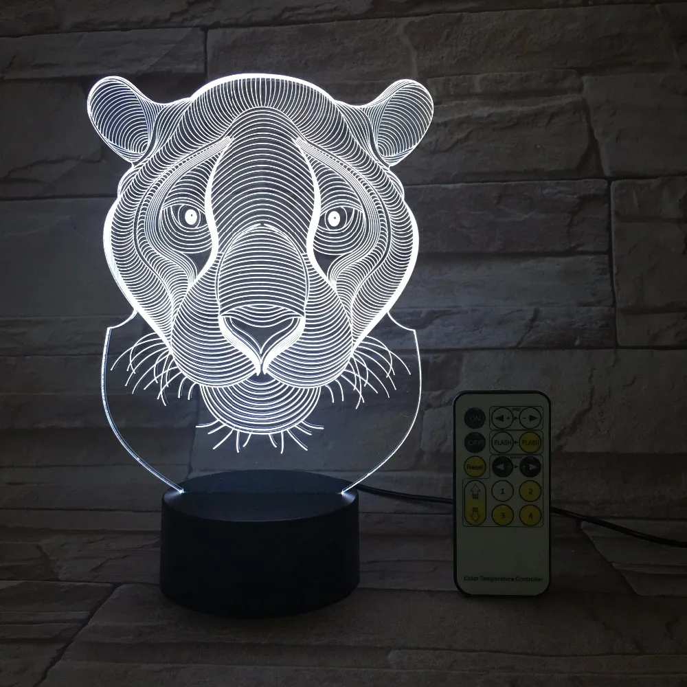 Лев тигр RC сенсорный контроллер с ПДУ для светодиодной ленты Управление 3D Декор