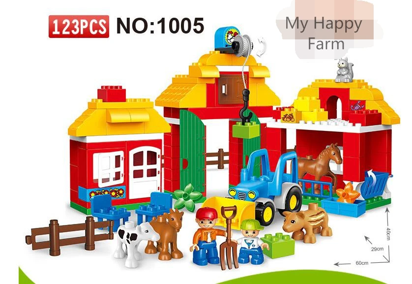 Набор блоков из 123 деталей My Farm детские блоки для рукоделия модели игрушек детей