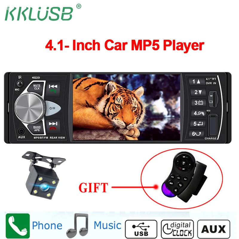 Автомагнитола 4022D 1 Din автоаудио стерео Авторадио Bluetooth поддержка камеры заднего