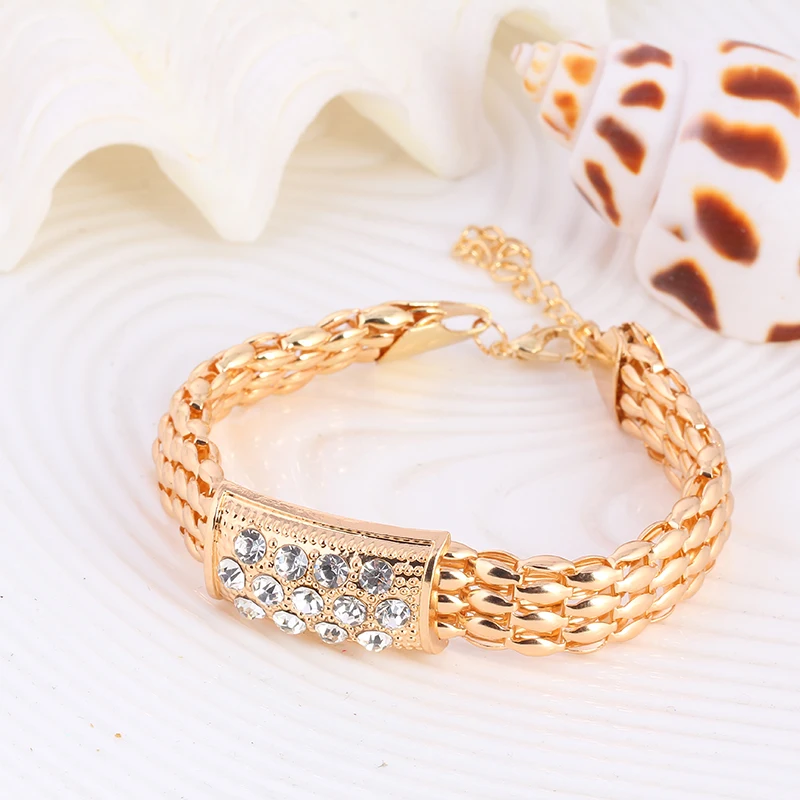 2016 классический дизайн кристалл ювелирные комплект серьги себе ожерелья браслет