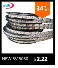 DC12V светодио дный ленты 5050 SMD 5 м 60 светодио дный s/m IP20 IP65 Водонепроницаемый RGB белый/теплый белый /синий/красный/зеленый черный PCB гибкие светодио дный полосы света