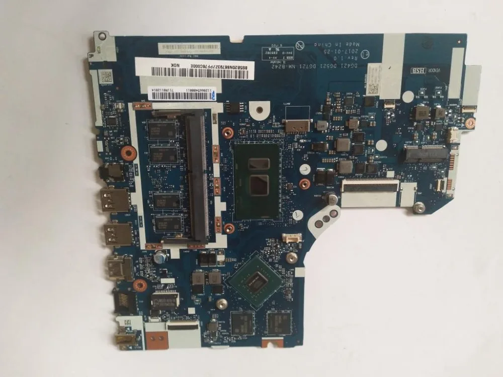 Применимо к 320 15ISK материнская плата компьютера I3 6006U VGA(2G) DDR(4G) номер NM 242 FRU 5B20N86794