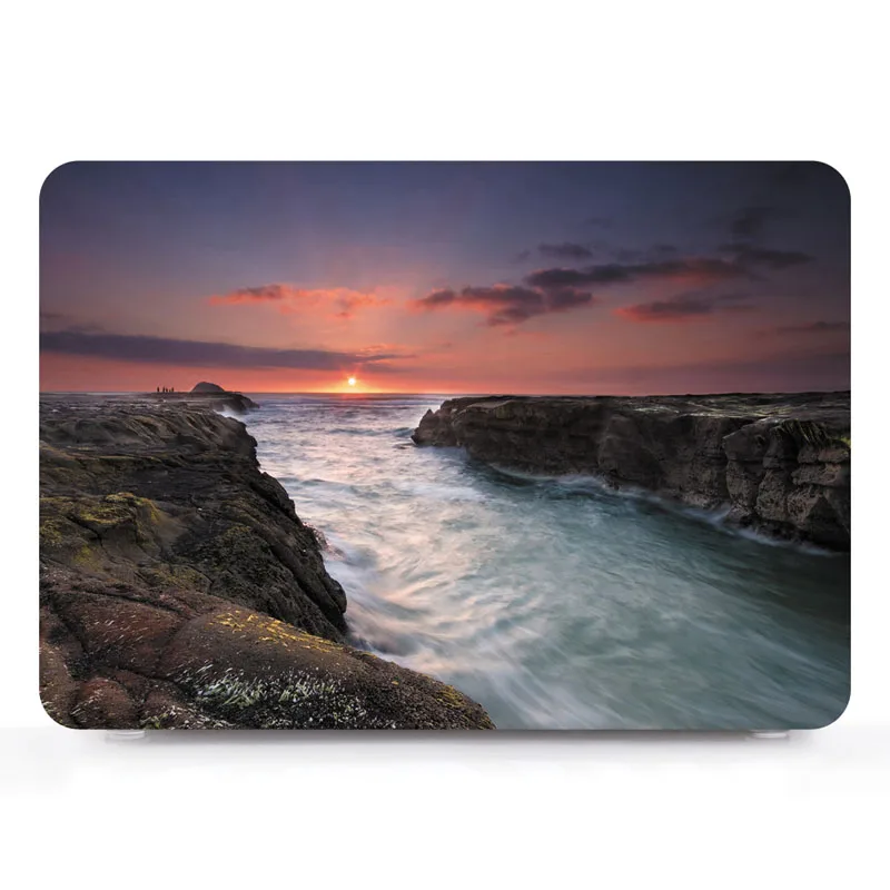 Чехол для планшета с цветной печатью Жесткий Apple Macbook pro 13 15 Air 11 Touch Bar Retina 12 дюймов