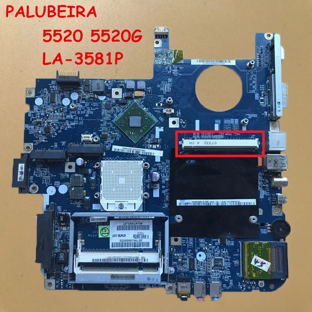 PALUBEIRA материнская плата для ноутбука Acer 7220 7520 7520G 7520ICW50 LA 3581P(ICW50) с Графика слот