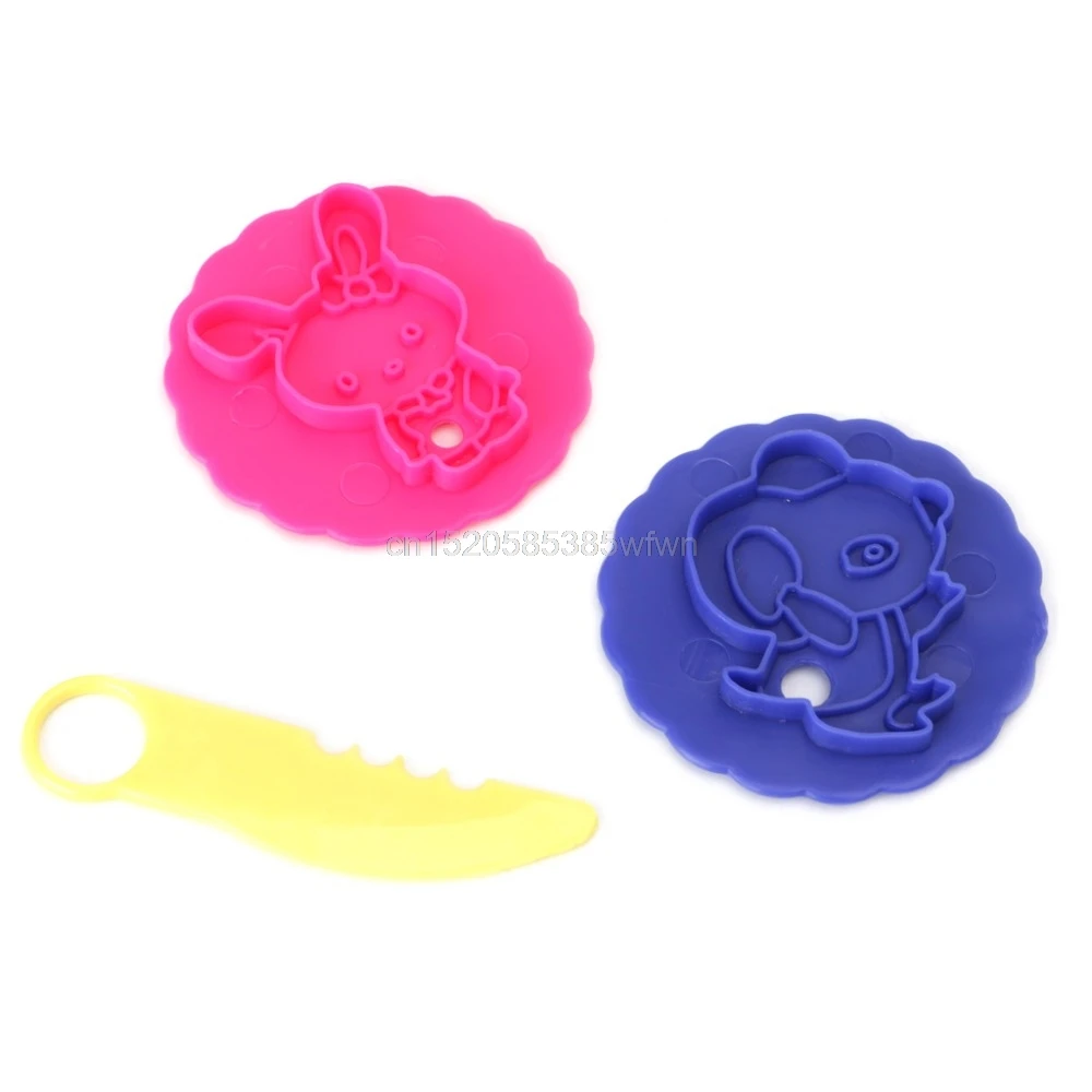 18 шт. смешанные пластиковые формы для резки теста ин глины детские инструменты