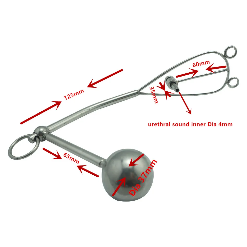 New urethral sound dilator metal anal butt plug insert chastity cage stainless steel penis gay sex toys for men women | Красота и