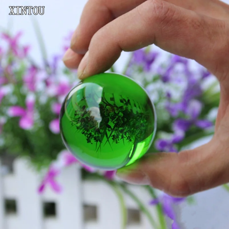 XINTOU хрустальный шар 3 см зеленый мини детский игрушечные шары фэн шуй домашние