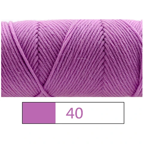NO 40 Colour 3 шт./лот смешанные цвета детские хлопчатобумажная пряжа натуральная мягкая молочная толстая пряжа для вязание крючком из шерсти вплетать в пряжу нить ручной работы - Цвет: NO 40 Colour
