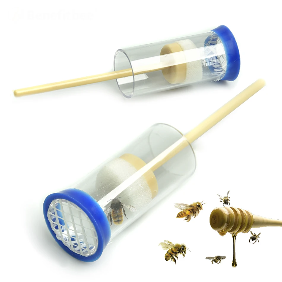 

Large Beekeeping Queen Bee Labeled Bottle Bee Tools New Fertility King Mark Transparent Plastic Bottle Beekeeping Tools