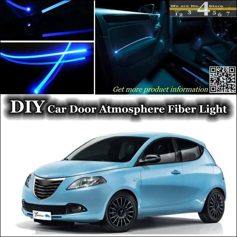 Для Chrysler/Lancia Ypsilon внутренняя настройка окружающего света атмосферная волоконно