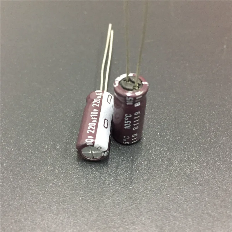 10 шт. 220мкФ 10В NICHICON PJ серия 6 3x15 мм 10V220uF низкое сопротивление долговечный