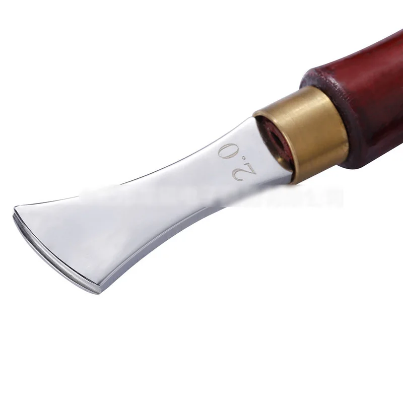 1Pcs Professional Leather Craft DIY Shallow Round Handle Edge Creasing Press Line Tool Handmade LeatherCraft Tools | Дом и сад