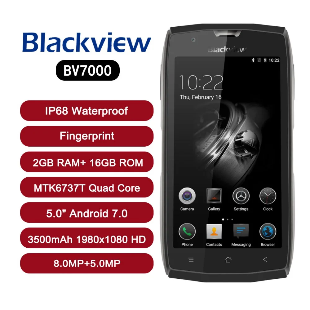 В наличии Blackview BV7000 mtk6737t четыре ядра Водонепроницаемый IP68 смартфон 4G 5 0 дюймов Full