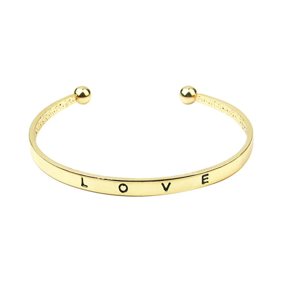 Изысканный браслет открытый 1 шт. модный стиль женский мужской ручная любовь