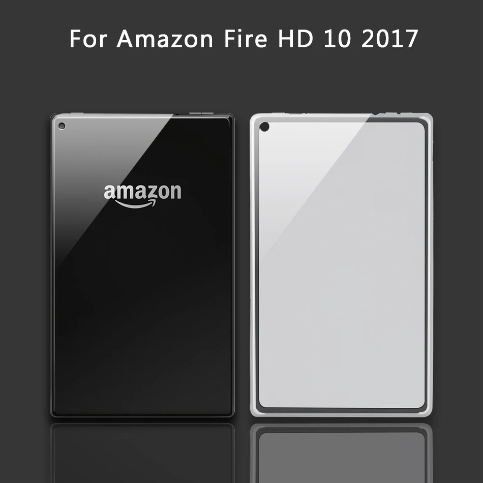 Классический мягкий чехол из ТПУ для Amazon Kindle Paperwhite 1 2 3 4 10th /Fire HD 7 8 10/Kindle Fire HDX 7 8,9 силиконовый чехол - Цвет: 2017 Fire HD 10