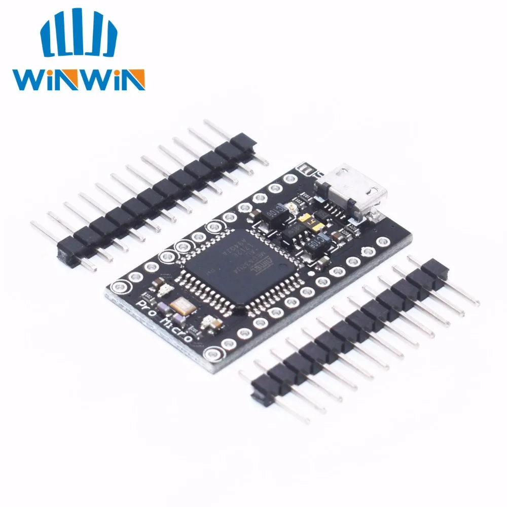 1 шт. с Загрузчиком Pro Micro ATmega32U4 ATMEGA32U4-AU 5 В/16 МГц модуль контроллера hei