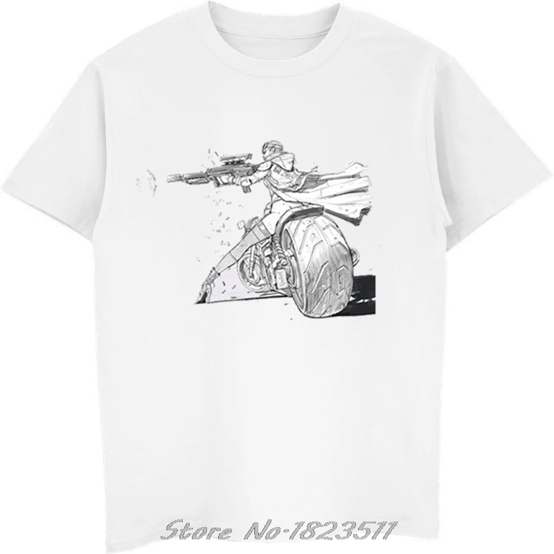 white new Moto Tete De Mort мужские футболки с 3D принтом модные летние классные хипстерские футболки мотоциклетные футболки с коротким рукавом размера плюс - Цвет: white new