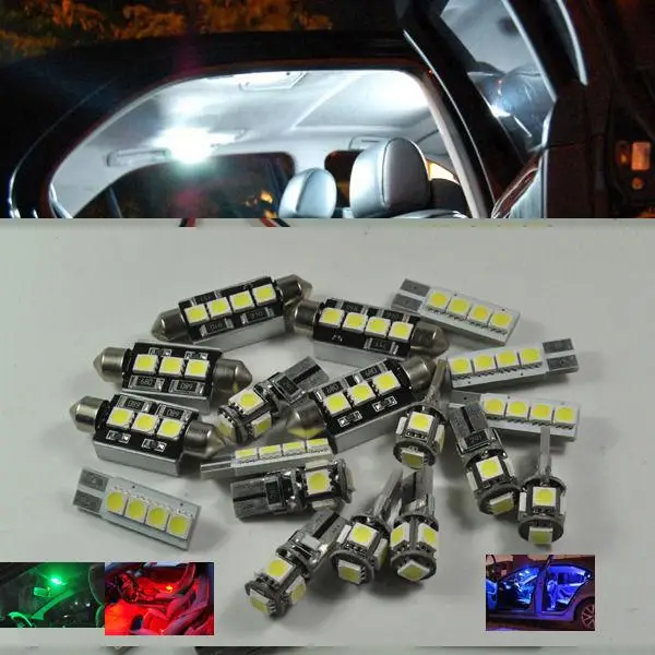 Для Audi A4 S4 AVANT B6 B7 2002 2008 22x белый светодиодный светильник без ошибок|led interior light|interior