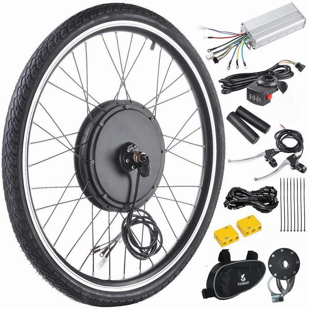 Free Torque arm 48V 1000W 26&quot Front Wheel Electric Bicycle Motor Kit Cycling Engine | Спорт и развлечения