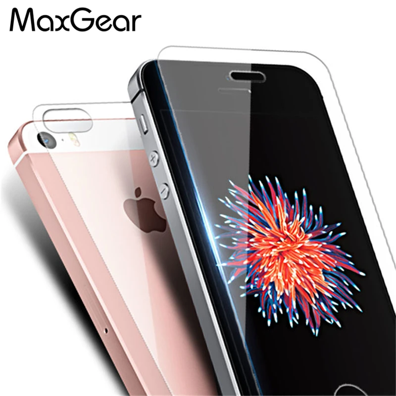 0 3 мм 9H переднее + заднее закаленное стекло для iPhone 5 5S SE защита экрана анти
