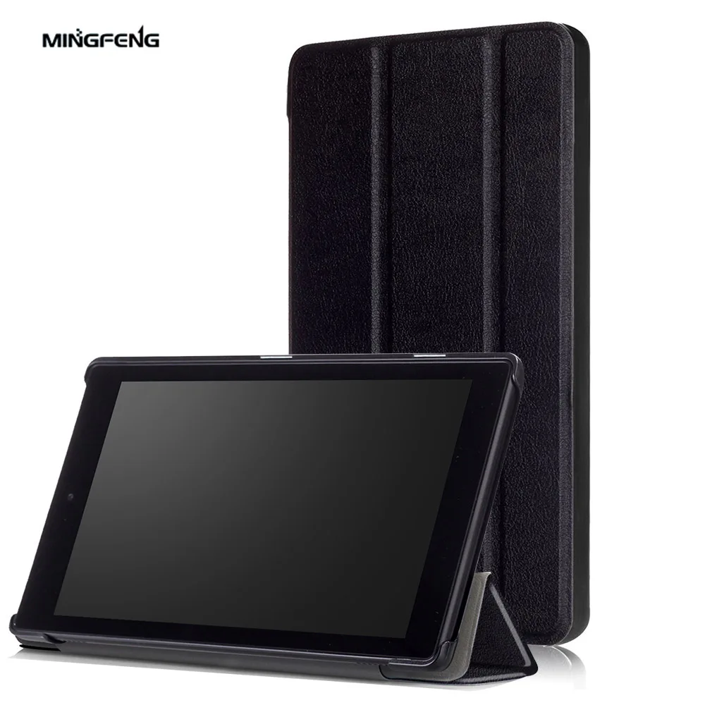 Для Amazon Kindle Fire HD8 2017 трехскладной чехол из искусственной кожи для HD 8 дюймов