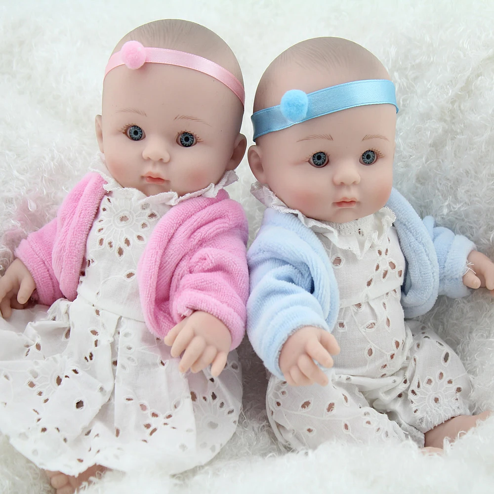 Silicone Reborn Baby Dolls Twins Mini Princess Toys Doll Wholesale Soft Real Touch Hot Sale Cute Toy For Children | Игрушки и хобби
