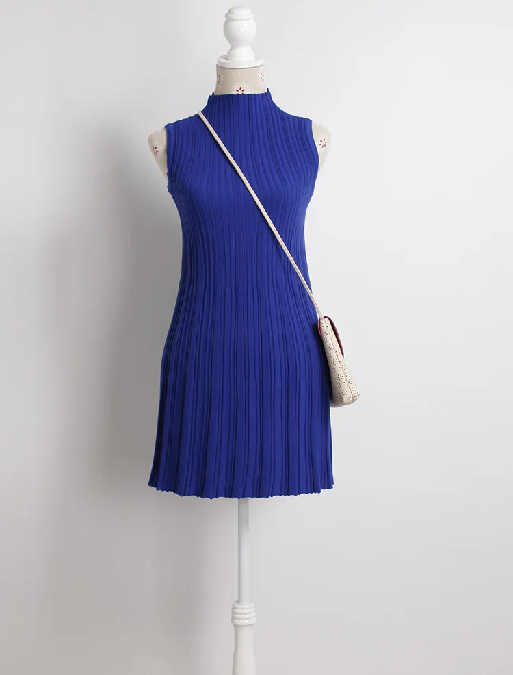 Женское трикотажное платье в полоску ТРАПЕЦИЕВИДНОЕ Элегантное весна-лето 1206 |