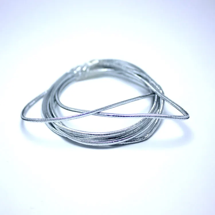 2mm silver Стиль золото и серебро высокое качество прочные брюки юбка пояс аксессуары для пошива одежды эластичная лента резиновый цветной пояс - Цвет: 2mm silver