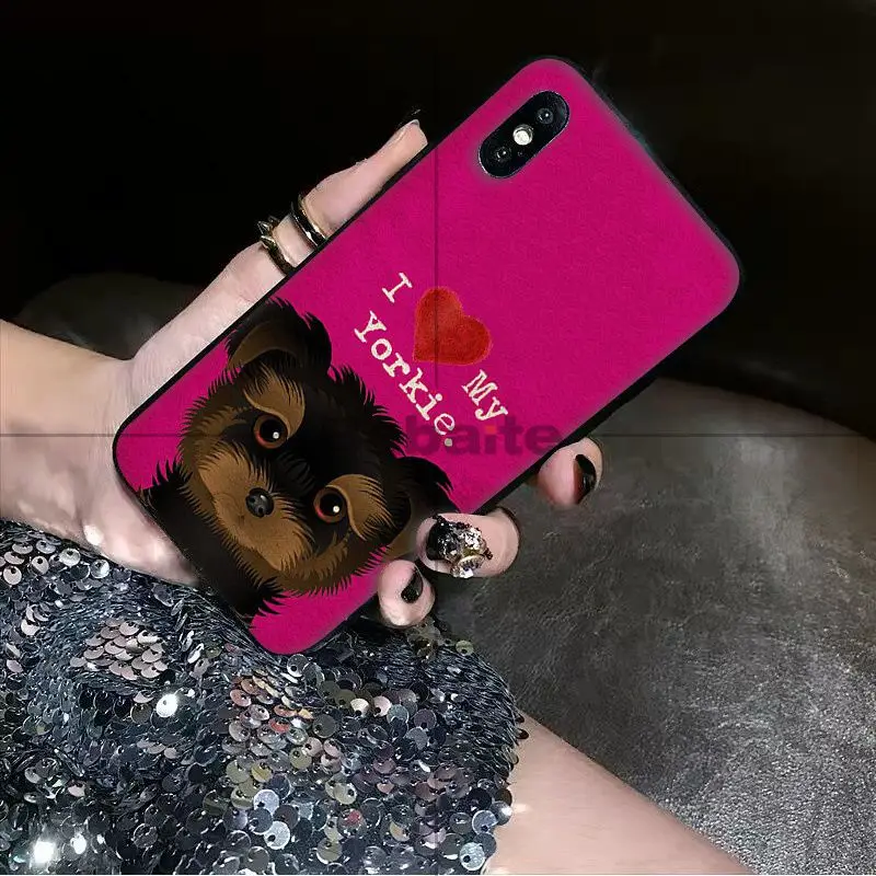 Babaite I Love My собака Йоркширский терьер Papillon боксер чехол для iPhone 8 7 6 6S Plus X XS MAX 5 5S SE XR