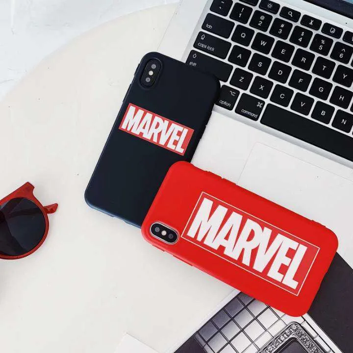 Высококачественный уплотненный чехол с логотипом Marvel для iphone 6 6s 7 8 plus X XS MAX XR