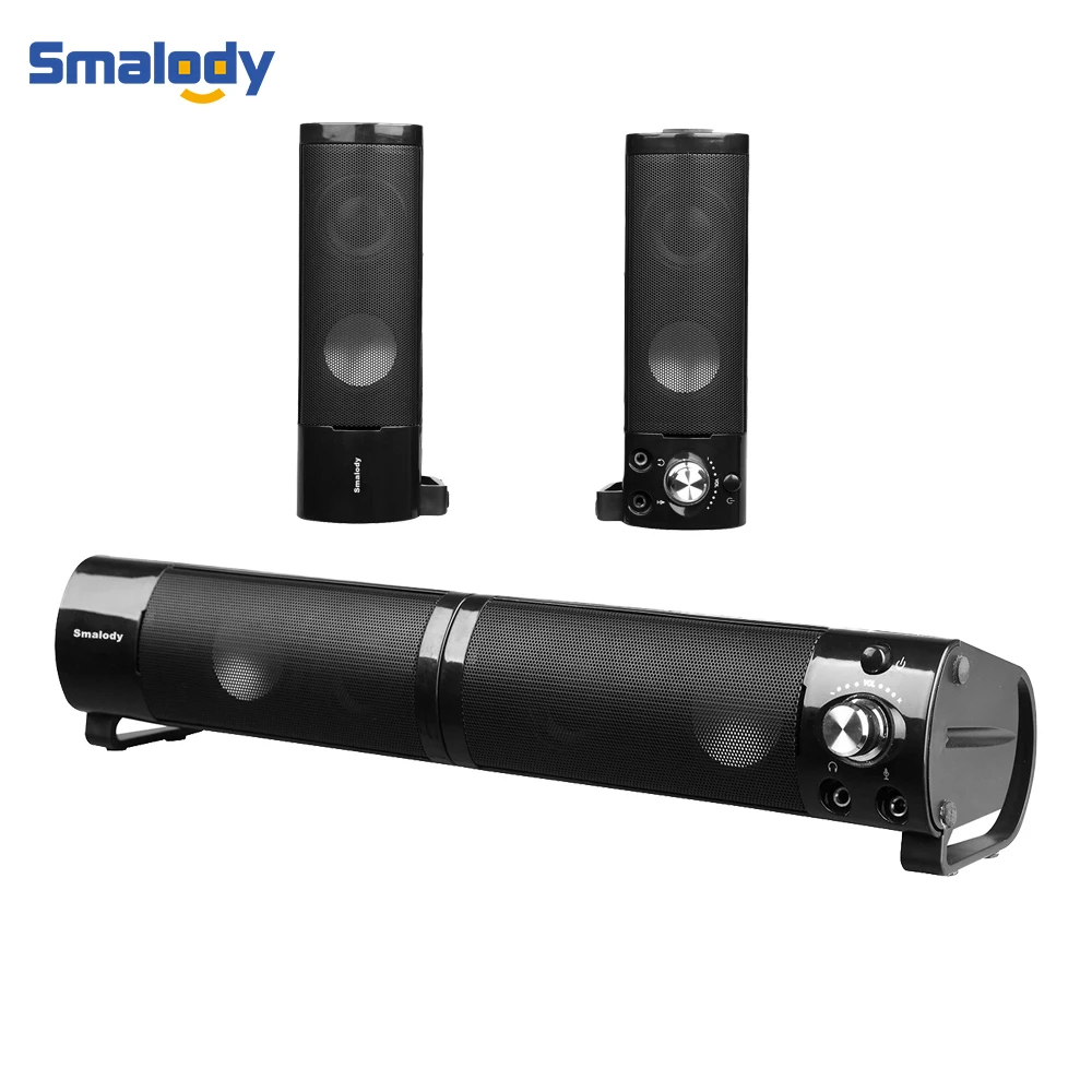 Smalody SoundBar ТВ HIFI мультимедиа стерео динамик большой бас портативный Настольный