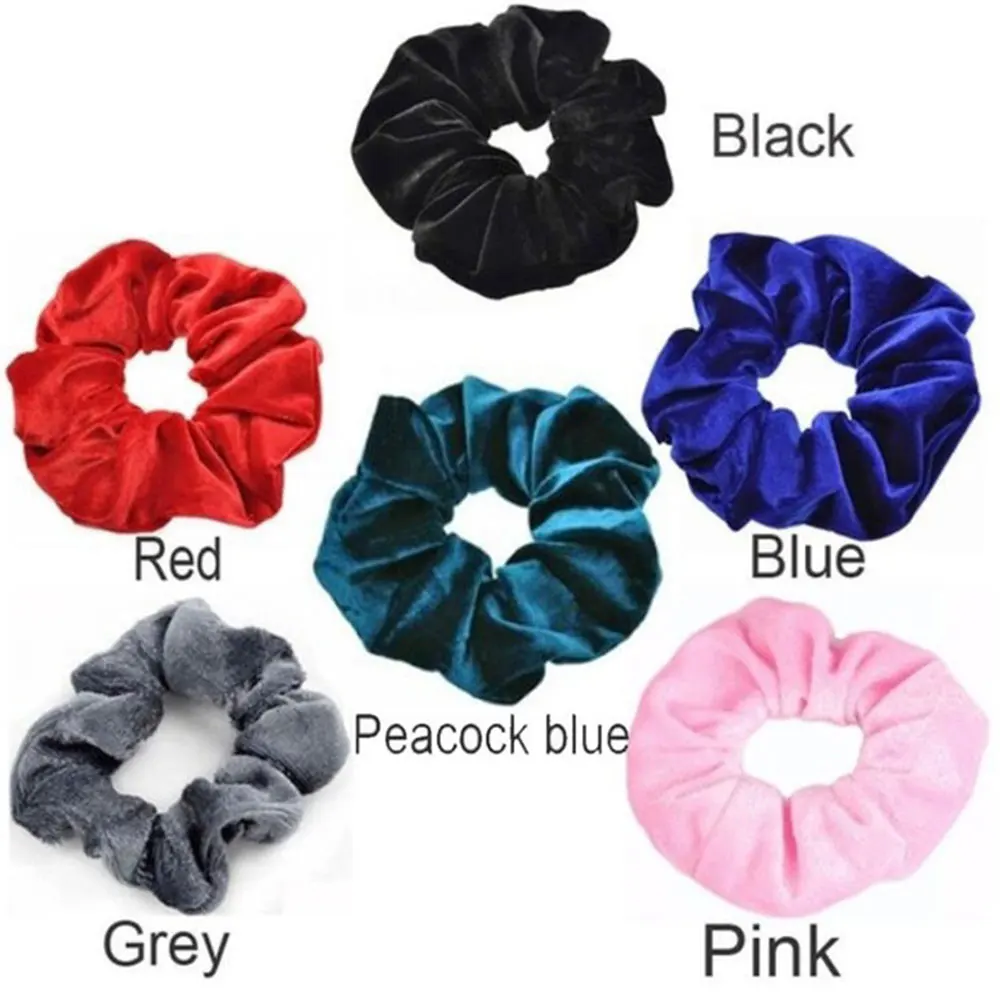 10Pcs Velvet Scrunchie Girls Headwear Hair Scrunchies Elastic Bands Bobble Ponytail Holder Accessories Ring Rope |