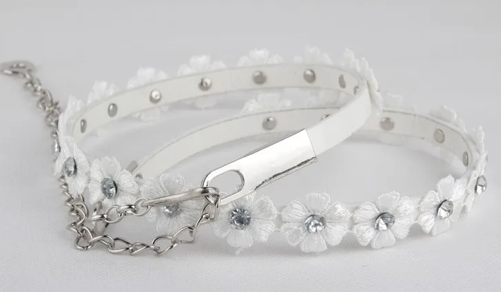 Пояс для женщин пояс из кожи с розовыми цветами ручная работа Модный женский