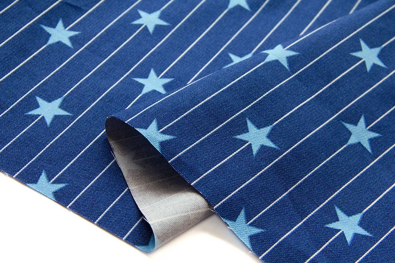 Half-Meter Japanese COSMO Oxford Cotton Fabric Patchwork Cloth DIY Sewing Quilting Star C | Дом и сад