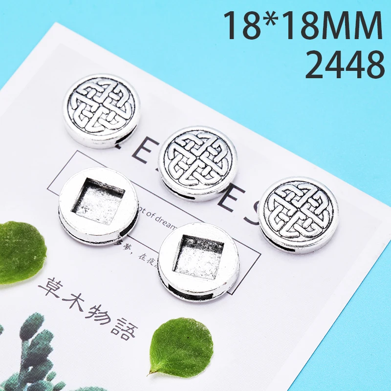 18*18 мм 4 шт китайский узел сплав кулон для Diy изготовления ювелирных изделий 2 вида